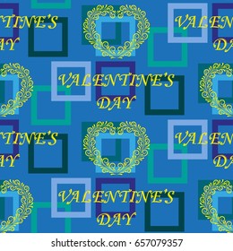 Valentine's Day, the human heart, love Background texture.  Endless abstract pattern.