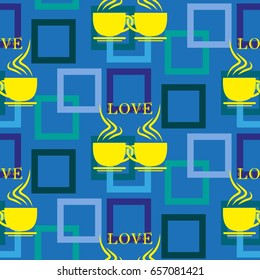Valentine's Day, the human heart, love Background texture.  Endless abstract pattern.