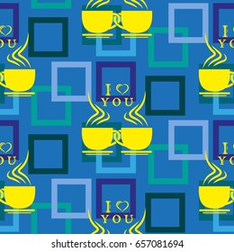 Valentine's Day, the human heart, love Background texture.  Endless abstract pattern.