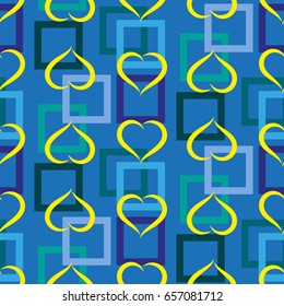 Valentine's Day, the human heart, love Background texture.  Endless abstract pattern.