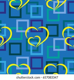 Valentine's Day, the human heart, love Background texture.  Endless abstract pattern.