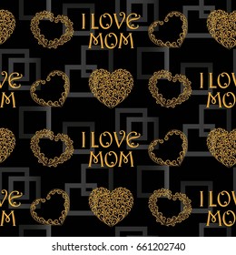 Valentine's Day, the human heart, love Background texture.  Endless abstract pattern.