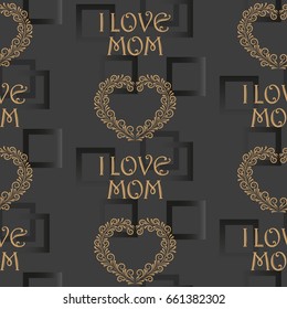 Valentine's Day, the human heart, love Background texture.  Endless abstract pattern.