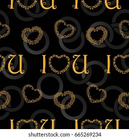 Valentine's Day, the human heart, love Background texture.  Endless abstract pattern.