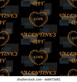 Valentine's Day, the human heart, love Background texture.  Endless abstract pattern.