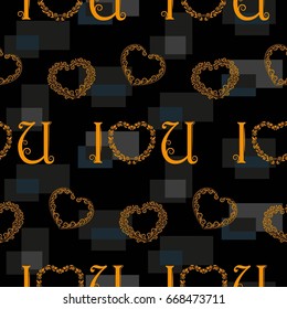 Valentine's Day, the human heart, love Background texture.  Endless abstract pattern.