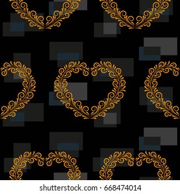 Valentine's Day, the human heart, love Background texture.  Endless abstract pattern.