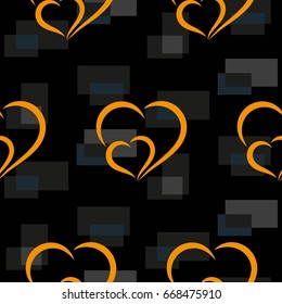 Valentine's Day, the human heart, love Background texture.  Endless abstract pattern.