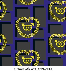 Valentine's Day, the human heart, love Background texture.  Endless abstract pattern.