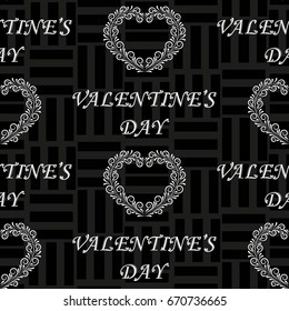 Valentine's Day, the human heart, love Background texture.  Endless abstract pattern.