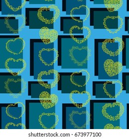 Valentine's Day, the human heart, love Background texture.  Endless abstract pattern.