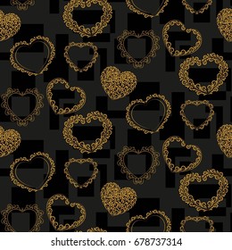 Valentine's Day, the human heart, love Background texture.  Endless abstract pattern.