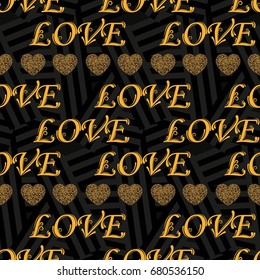 Valentine's Day, the human heart, love Background texture.  Endless abstract pattern.