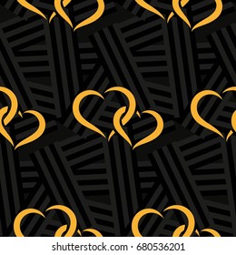 Valentine's Day, the human heart, love Background texture.  Endless abstract pattern.