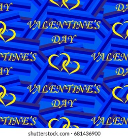 Valentine's Day, the human heart, love Background texture.  Endless abstract pattern.