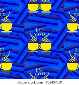 Valentine's Day, the human heart, love Background texture.  Endless abstract pattern.