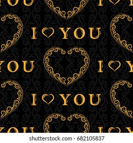 Valentine's Day, the human heart, love Background texture.  Endless abstract pattern.