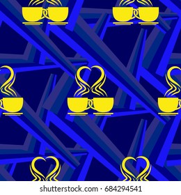 Valentine's Day, the human heart, love Background texture.  Endless abstract pattern.