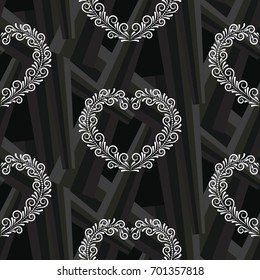 Valentine's Day, the human heart, love Background texture.  Endless abstract pattern.