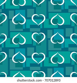Valentine's Day, human heart, love Background texture.  Endless abstract pattern.
