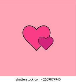 valentine's day icon. can be used for greeting cards, social media, advertising, and other design purposes.