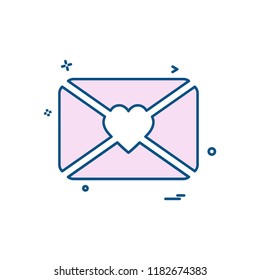 Valentine's day icon design vector