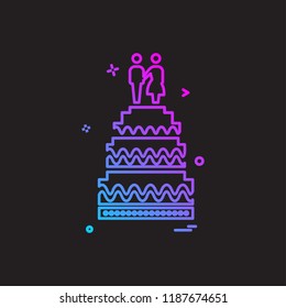 Valentine's day icon design vector