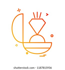 Valentine's day icon design vector 