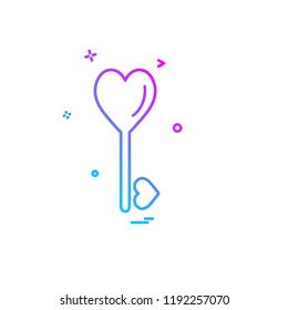 Valentine's day icon design vector