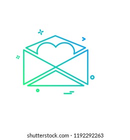 Valentine's day icon design vector