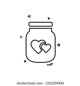 Valentine's day icon design vector