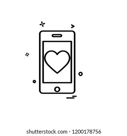 Valentine's day icon design vector