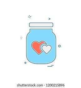 Valentine's day icon design vector