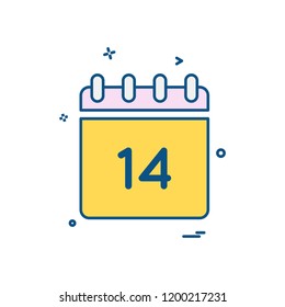 Valentine's day icon design vector
