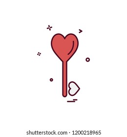 Valentine's day icon design vector