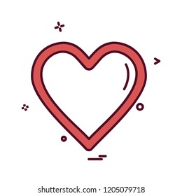 Valentine's day icon design vector 