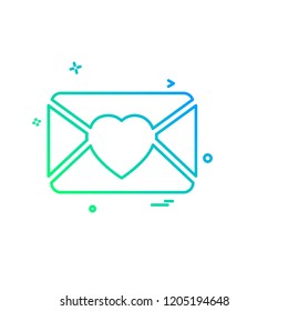 Valentine's day icon design vector