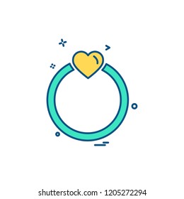 Valentine's day icon design vector