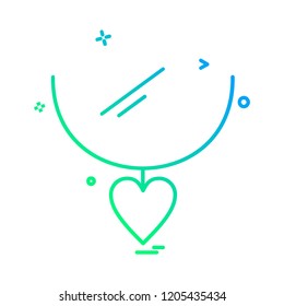 Valentine's day icon design vector 