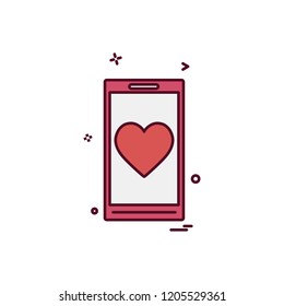 Valentine's day icon design vector