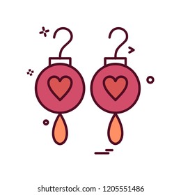 Valentine's day icon design vector 