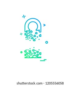 Valentine's day icon design vector