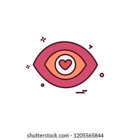 Valentine's day icon design vector
