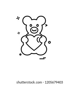 Valentine's day icon design vector