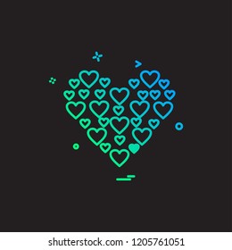 Valentine's day icon design vector