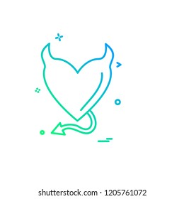 Valentine's day icon design vector