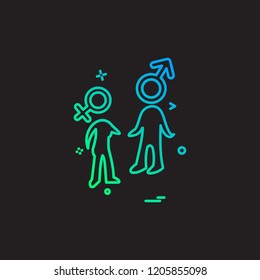 Valentine's day icon design vector