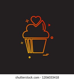 Valentine's day icon design vector