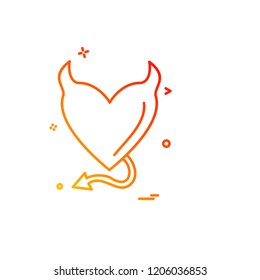 Valentine's day icon design vector