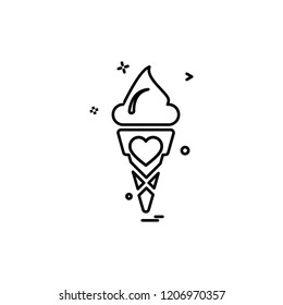 Valentine's day icon design vector